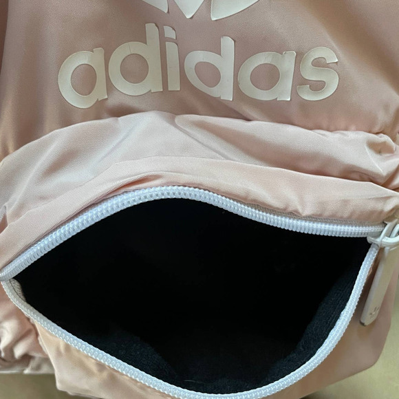 Adidas Mini Puffer Backpack in Light Pink/Peach - Picture 13 of 16